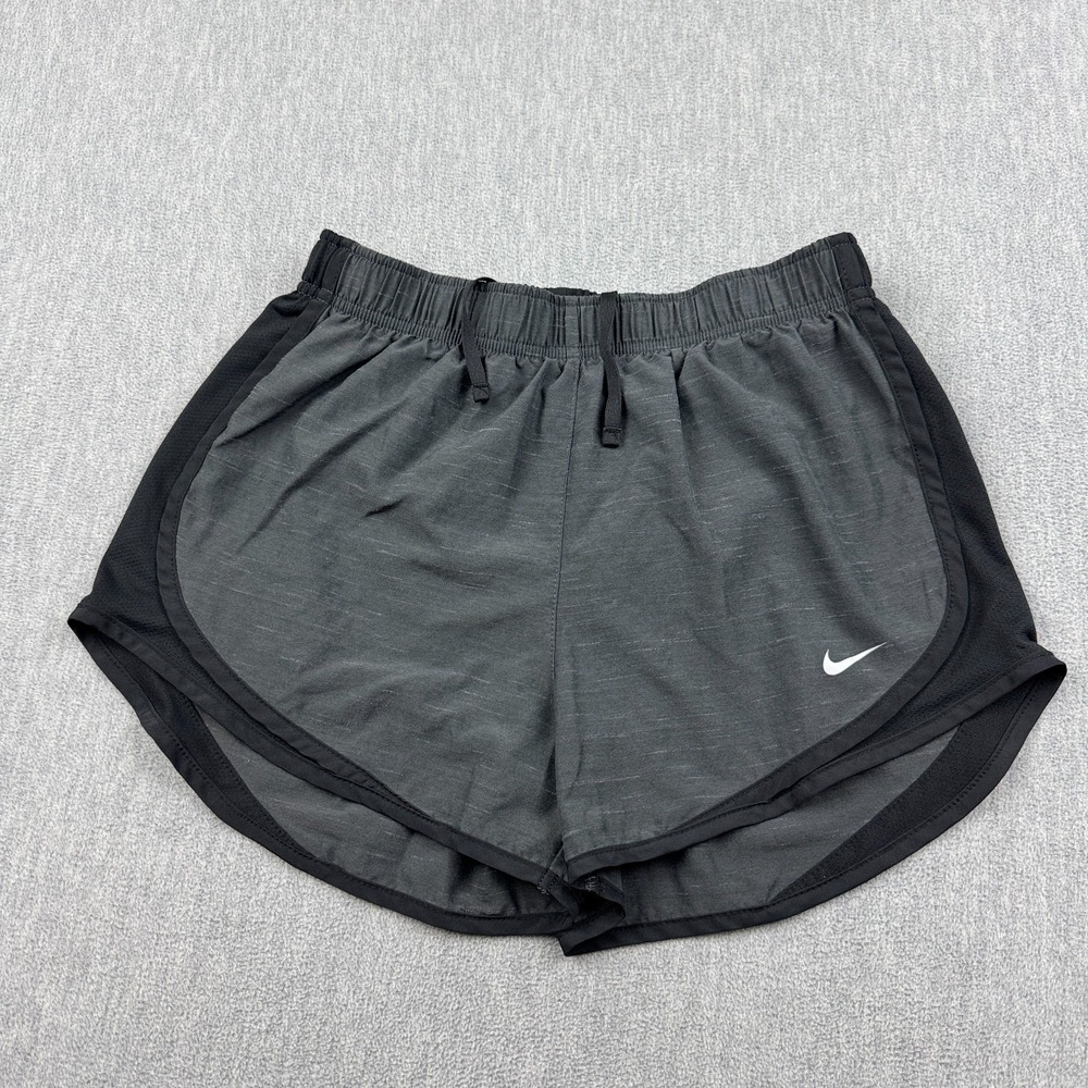 Nike Shorts Womens Small Gray Dry Heather Tempo Running Gym Workout Athletic